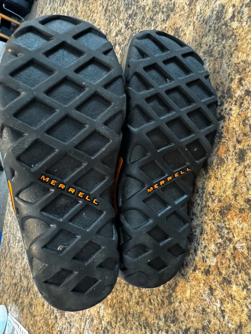 MERRELL toddler Boys 12 Jungle Moc Quilted Tan Outdoor Slip On Snow Boots Winter